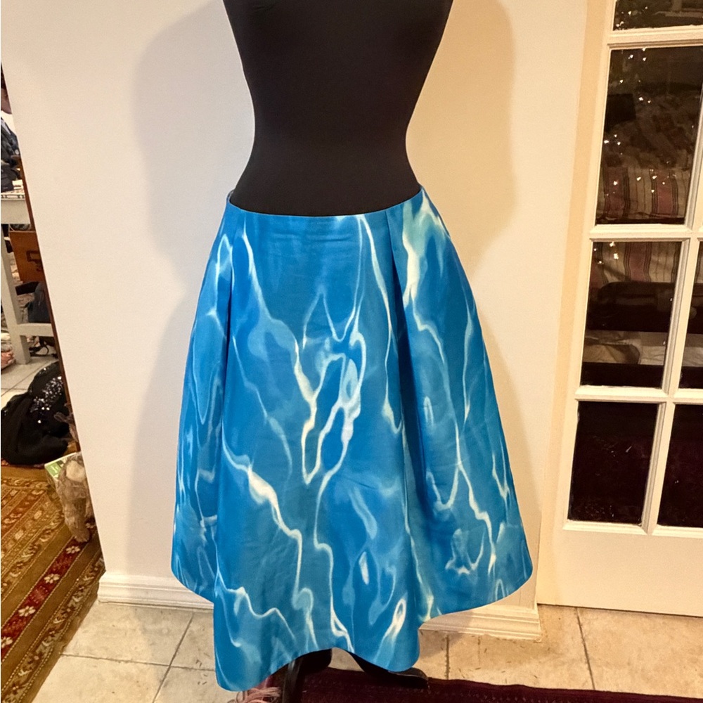 NOT FOR SALE Kate Spade Madison Ave Collection Pool water Ocean Blue Skirt